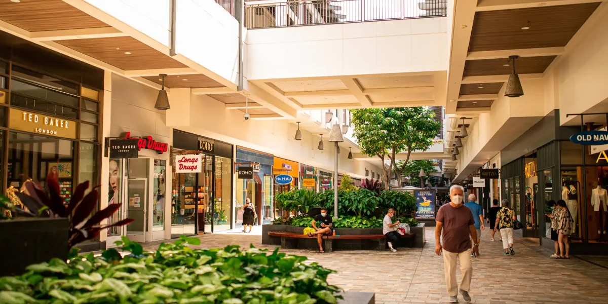 Ala Moana Center - Waikiki Trolley - Rosa Linie