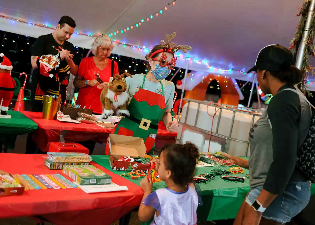 ワイキキトロリー・ホリデーライツツアー、Waikiki Trolley Holiday Lights Tour, Waikiki Trolley Winter Wonderland