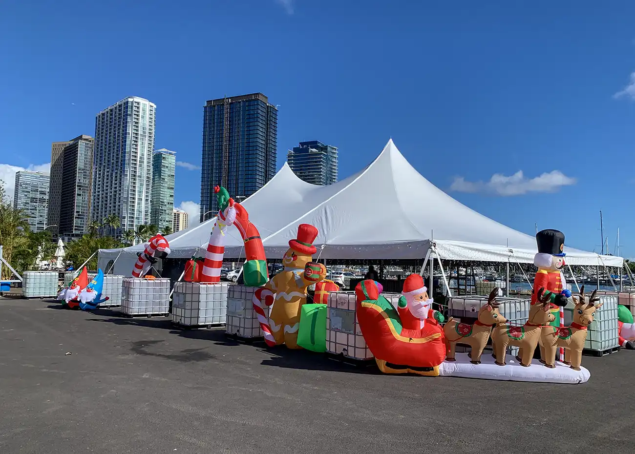 ワイキキトロリー・ホリデーライツツアー、Waikiki Trolley Holiday Lights Tour, Waikiki Trolley Winter Wonderland