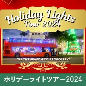 ワイキキトロリー・ホリデーライツツアー、Waikiki Trolley Holiday Lights Tour, Waikiki Trolley Winter Wonderland